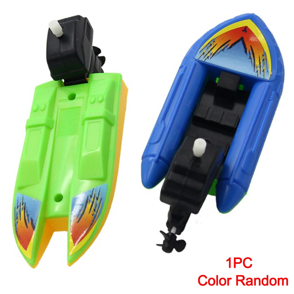 

Children's Summer Bathing Toy Clockwork Boat Pool Toys Bathing Motorboat Birthday Gift Baby Kids Educational Toy