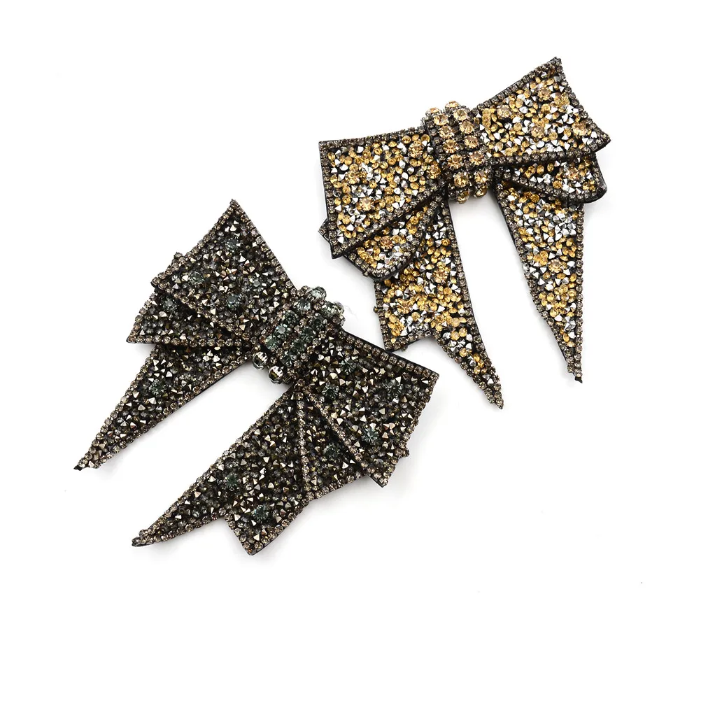 

1PCS Beautiful Bow Shoe Decorations DIY Sandals High Heels Shoes Button Clip Manual Metal Decorations 10.9*11cm