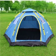 Полностью автоматическая Наружная палатка для кемпинга туристические палатки 6-8 шестиугольная большая палатка/6-8 человек большая семейная Автоматическая палатка для кемпинга