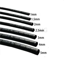 1meter/lot Heat Shrink Tube 1MM 2MM 3MM 4MM 5MM 6MM 8MM 10MM Heat Shrink Tubing Shrinkable Wrap Wire Cable Sleeve Kit 8meter lot heat shrink tubing tube black color 1mm 1 5mm 2mm 3mm 4mm 5mm 8mm 10mm 2 1 electrical insulation car cable kit