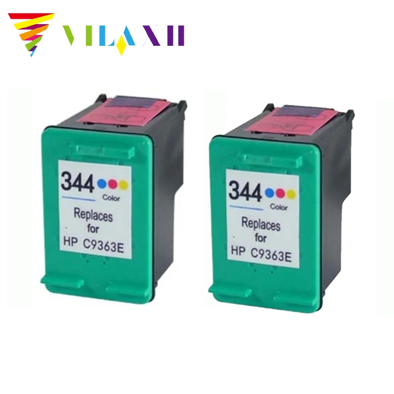 2pcs 344 compatible Ink cartridge Replacement for HP deskjet 460c 5740 5940 6520 6540 6620