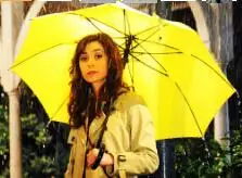 

tv show How I Met Your Mother Small Yellow umbrella romantic present girlfriend portable three folding bumbershoot HIMYMsouvenir