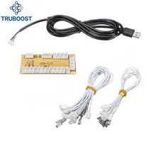 DIY нулевой задержкой Аркады USB энкодера ПК Джойстик Запчасти для авто USB кабель кодер доска нажмите Пуговицы Провода Кабели