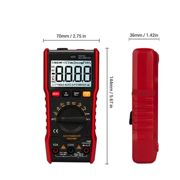 

Digital Voltage Tester M20 6000 Counts LCD Display Multimeter AC/DC Current Voltage Meter Voltmeter SDF-SHIP