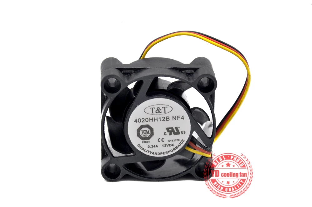 Новый тихий вентилятор охлаждения T & 4020HH12B NF4 12В 0.24A 1U switch 4 см|cooling fan|cooling fan 4cmsilence |