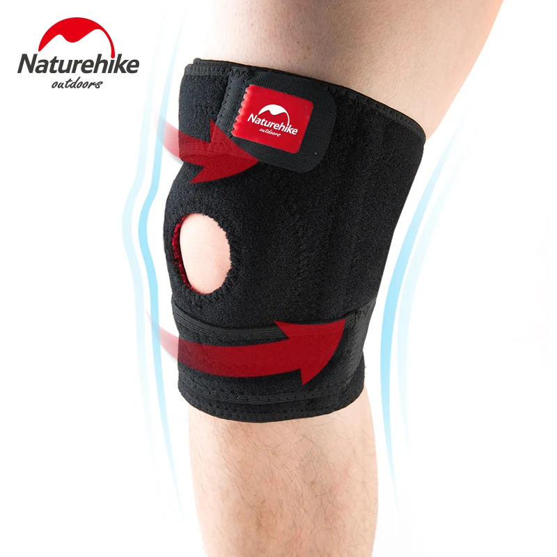 NatureHike Elbow & Knee Pads Metal spring frame breathable Elastic Knee Support Kneepad Running