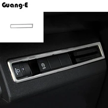 Car stick styling ABS Chrome front head fog intelligent light switch trim frame lamp For Peugeot 3008/4008 2016 2017 2018