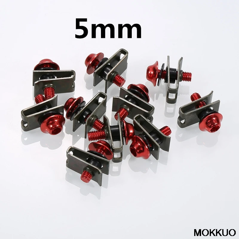 Зажимы для крепления обтекателя мотоцикла M5 5 мм 6 m6 винтовые Пружинные гайки