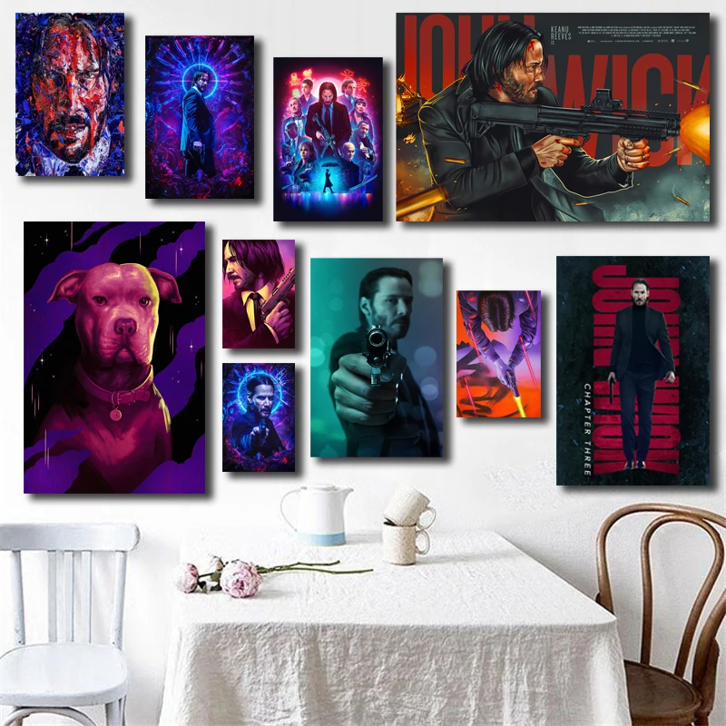 

John Wick: Chapter 3 HD Movie Posters and Prints Decorative Winston Wall Art Pictures For Living Room Home Decor