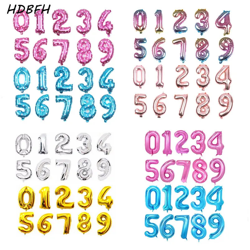

HDBFH 40-inch digital aluminum balloon holiday party birthday layout wedding event decoration balloon high quality