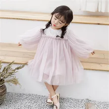 Платья принцессы; летнее фатиновое платье-пачка для девочек; сетчатые вечерние платья с вышивкой для девочек; Vestidos; Изысканная одежда для детей; D1218