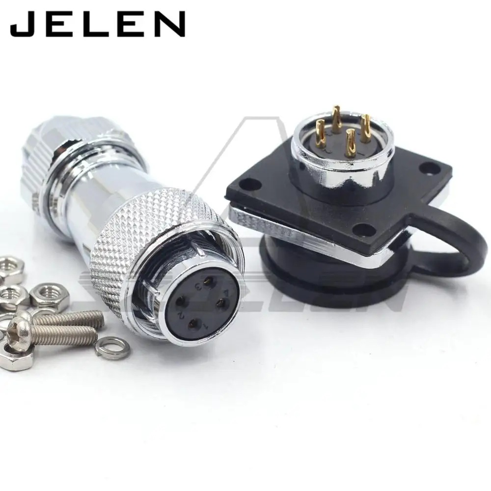 

SZJELEN WS16 series waterproof 2 3 4 5 6 7 8 9pin ip67 M16 Docking connector power cable wire plug and socket male and female