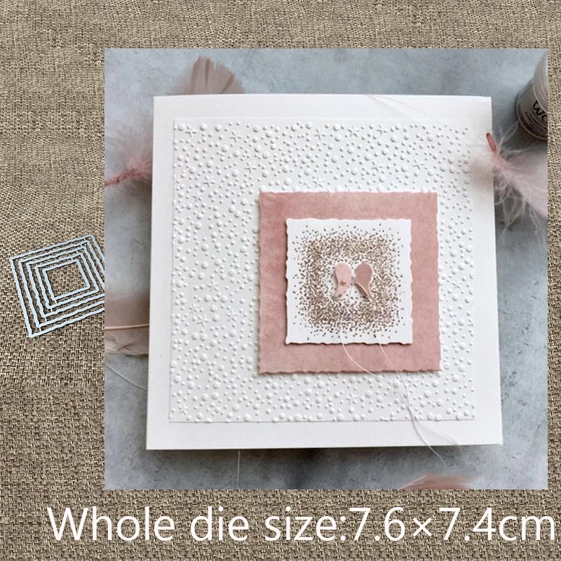 

New Design Craft Metal Cutting Die cut dies 5pcs Square frame decoration scrapbook Album Paper Card Craft Embossing die cuts