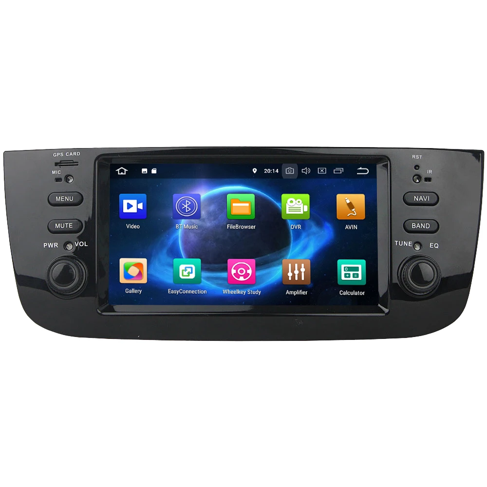 Sale KLYDE Octa Core 4G WIFI Android 8.0 7.1 4GB RAM 32GB ROM Car DVD Multimedia Player Stereo For Fiat Linea 2014-2015/Grande Punto 1