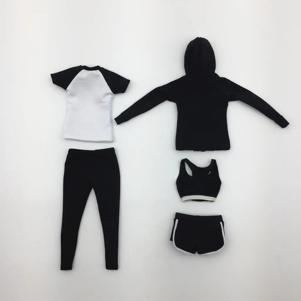 1/6 Scale Women Sports Suit Set Female Clothes for 12inch Action Figure Body Doll Toy Accessory