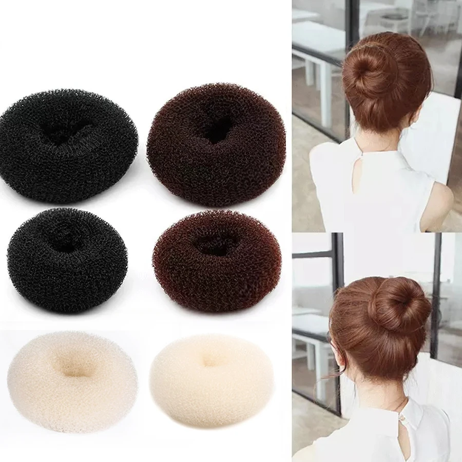 Leeons French Braid Hair Tools Styling Diy Magic Bun Maker Hair Braid Accessories Twist Sponge Donut Bun Maker Hairstyle Brown