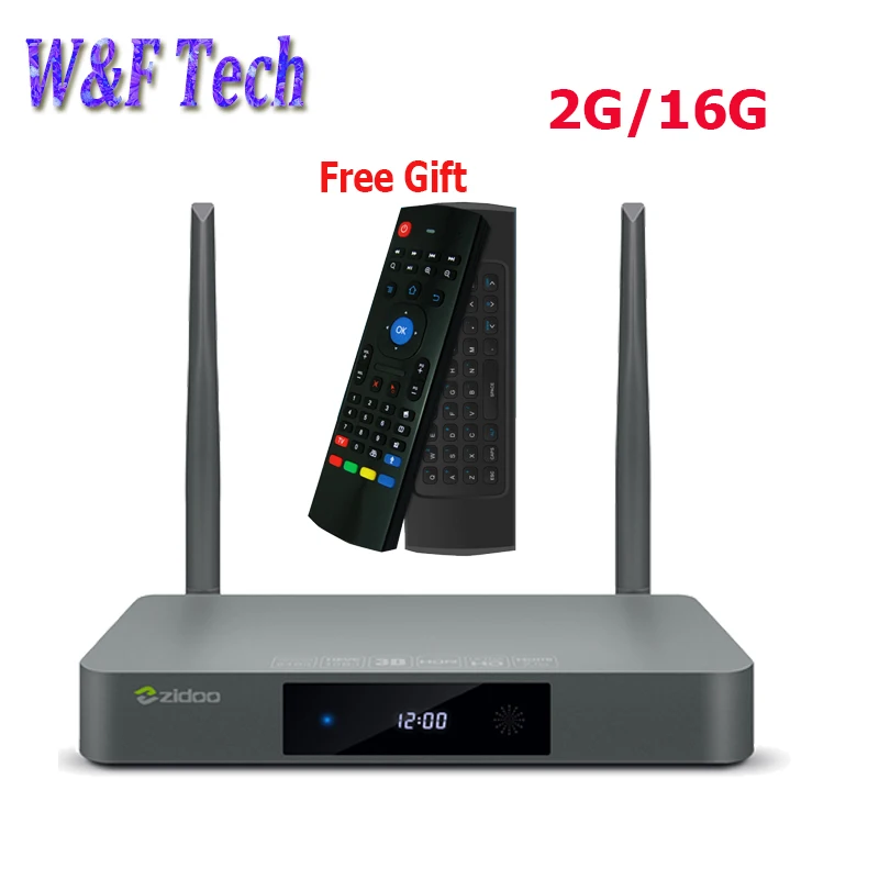  Newest ZIDOO X9S TV BOX Android 6.0 + OpenWRT(NAS) Realtek RTD1295 2G/16G 5.0G WIFI BT4.0 1000M LAN Media Player Android tv box 