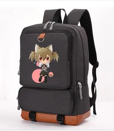 

High Q UNISEX new backpacks for teenage ANIME SWORD art online canvas backpack Anime Backpack female a bag