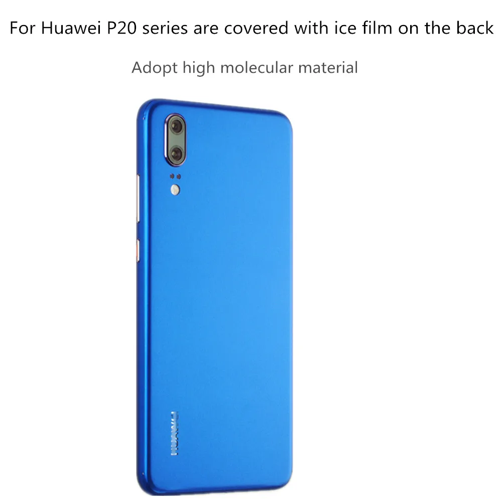 Ледяная поверхность для huawei P10 P20 чехол задняя пленка тонкая защитная экрана