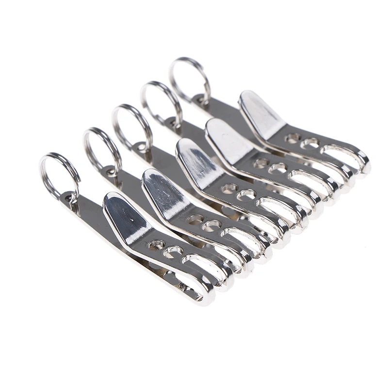 5 pc الفولاذ المقاوم للصدأ EDC حقيبة تعليق كليب مع مفتاح حلقة حلقة تسلق في الهواء الطلق أدوات Quicklink