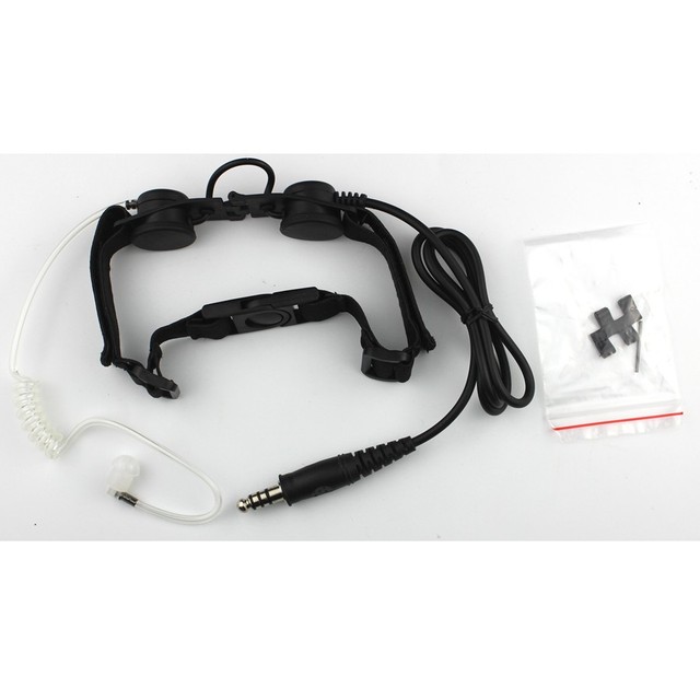 Z-Tac Walkie-talkie Headset Throat Mic Vacuum Sound Transmission CS Headset