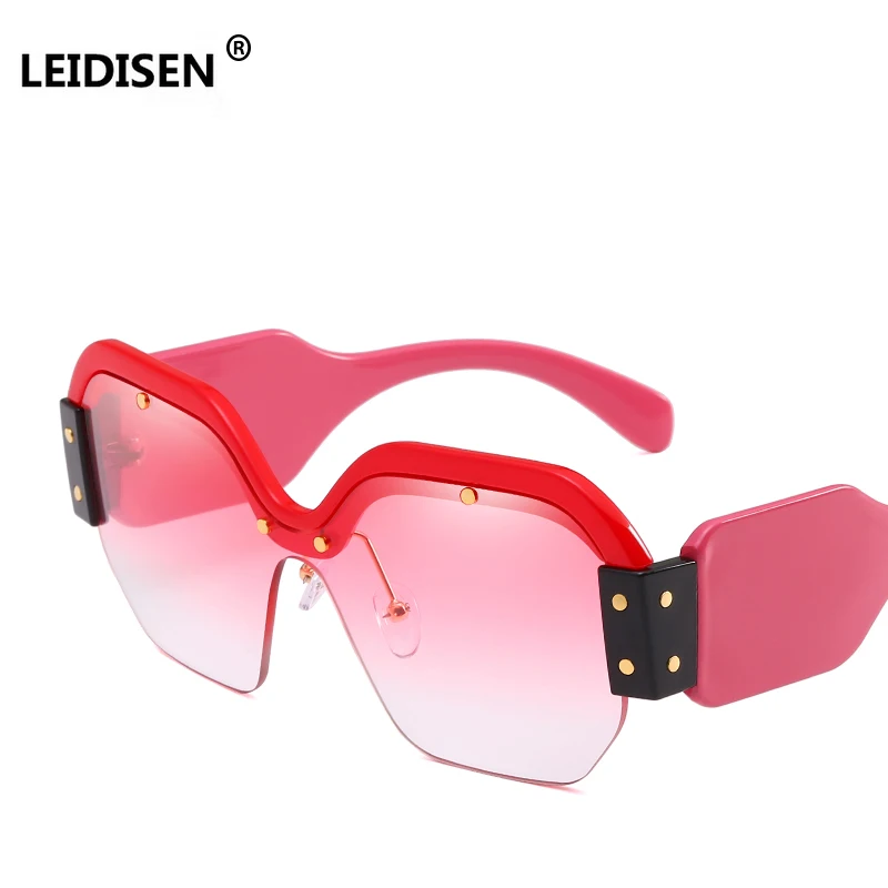 

LEIDISEN Newest Square Sunglasses Women Brand Designer 2018 Oversized Vintage Female Sunglasses Fashion Shades UV400