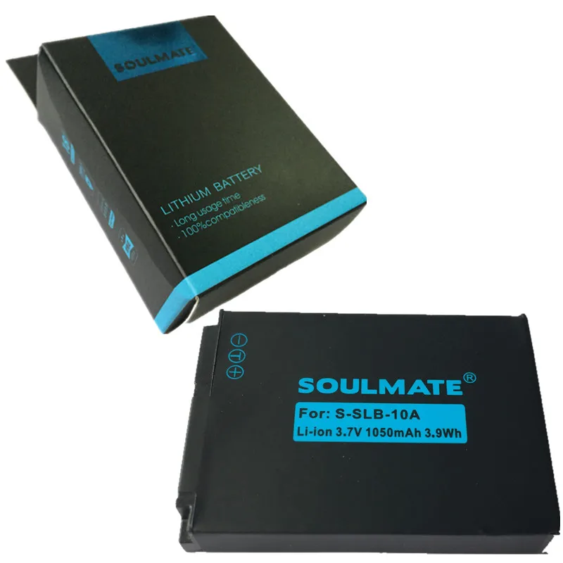 SOULMATE SLB-10A комплект литиевых батарей SLB 10A цифровой Камера Батарея SLB10A для SAMSUNG HMX-U10 HMX-U100 SL720 SL310W SL820