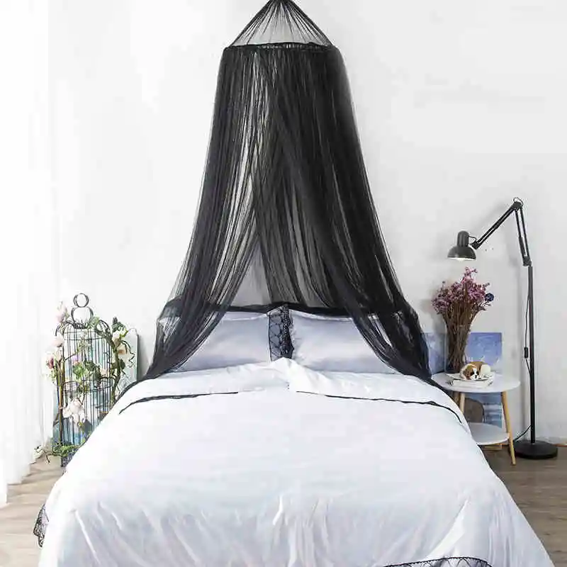 European Style Decoration Bed Mantle Round Hung Dome Mosquito Net