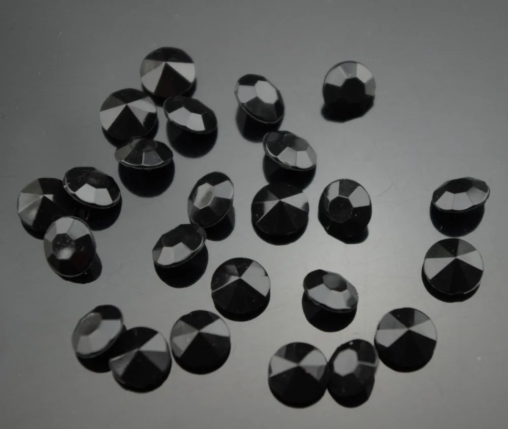 

10000pcs 4.5mm Black Acrylic Diamond Confetti Table Scatter Crystals Wedding Party Table Decoration