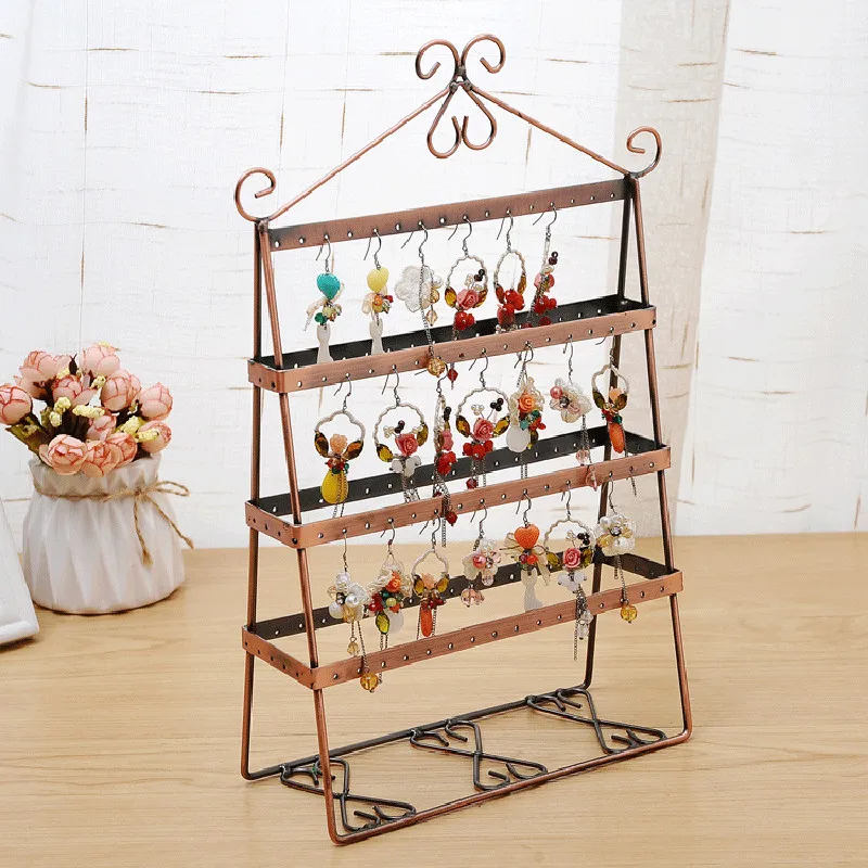 

Creative Jewelry Metal Jewelry Stand European Earrings Pendant Stand Stalls Accessories Hanger Stud Earrings Display Stand ZWL23