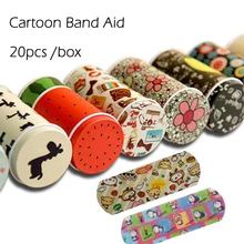 20 PCS /box Korean Cartoon Cute Tin Paste Breathable Waterproof Band Aid Bandages Hemostasis First Aid Kit For Kids Children