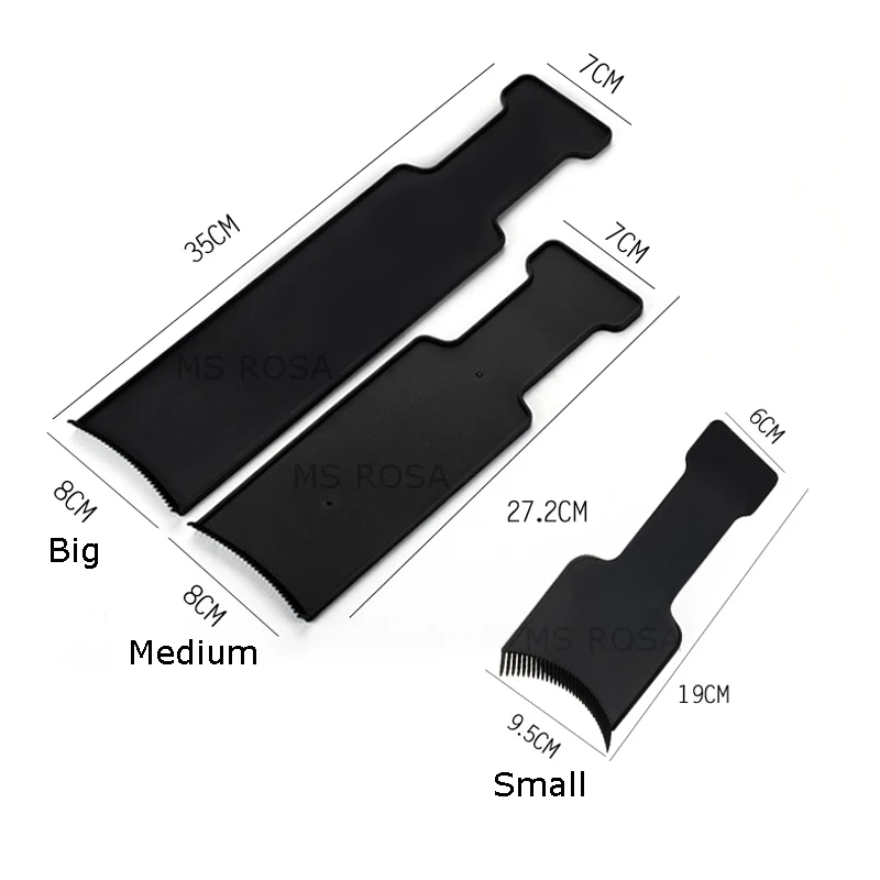 MS ROSA 6pcs Dye Hair Colouring Board Hairdressing Board Beauty Tool Salon Styling hair Color Rings