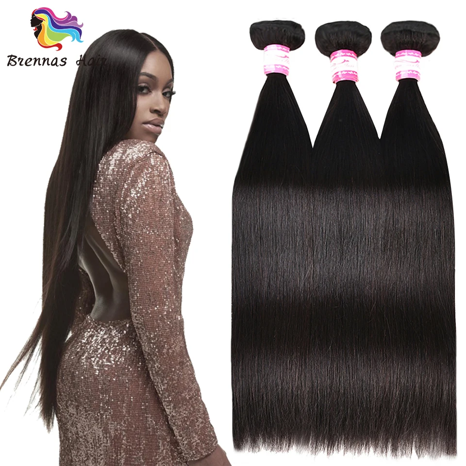 Brazilian straight hair bundles 100 Human Remy hair extension 3pcs