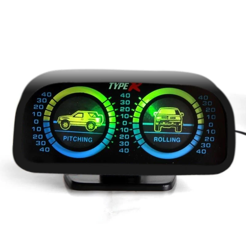  Car Auto Compass adjustableBalance MeterSlope Indicator Land Meter with LED Light For Off-Road Vehi