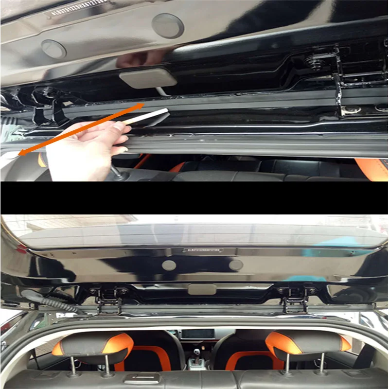 1,5 м для Chevrolet Cruze Aveo Opel Insignia SsangYong Kyron Rexton Honda Accord Автомобильный задний багажник Звукоизоляционная наклейка в виде полосы
