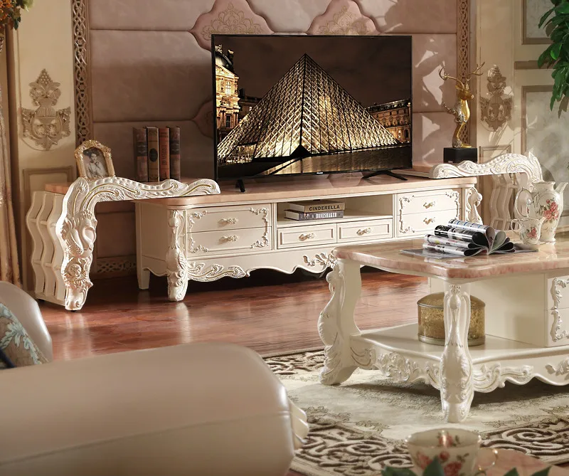 2017 الأوروبية نمط الرخام تلفزيون مجلس الوزراء مع تتحرك خزانة صغيرة