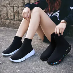 MWY Fashion Casual Shoes Sports Woman Boots Breathable Mesh Soft Sole Female Platform Sneakers Women Chaussure Femme basket Man