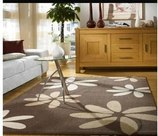 

Quality polyacrylonitrile fiber , floral , leaves carpet, grey and black ,Customization carpet