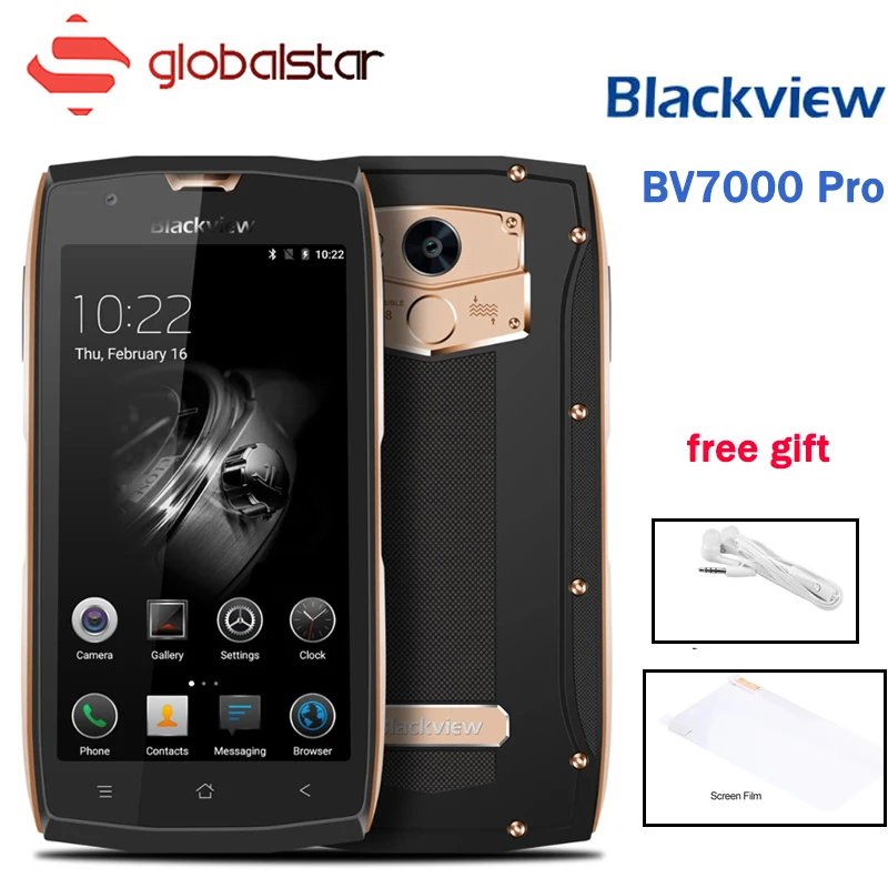 Blackview BV7000 Pro Водонепроницаемый смартфон с IP68 mt6750t восемь ядер 5,0 дюймов 4G B Оперативная память 6 4G B Встроенная память 13MP сканер отпечатков