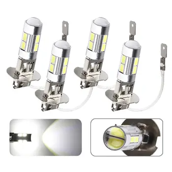 

4Pcs 10SMD LED H3 5630 5730 Car Light Daytime Running Day Driving Lamps Ultra Bright Fog Lamp Durable Low Power Consumption New