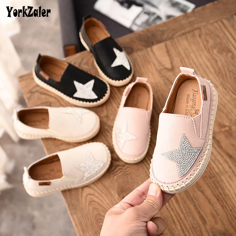 

Yorkzaler Kids Princess Shoes For Girl Artificial Leather Sequines Star Children Shoes Casual Waterproof Toddler Baby Footwear