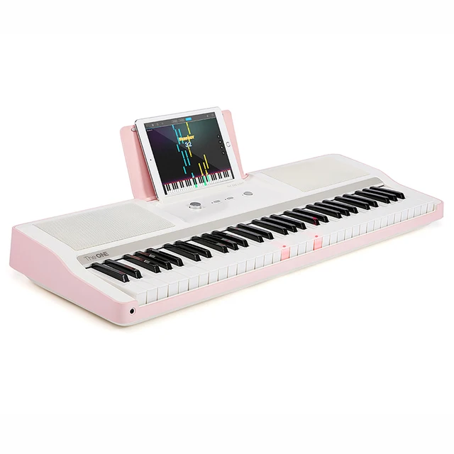 The ONE Light 61 keys Pink Digital Piano Electronic Keyboard