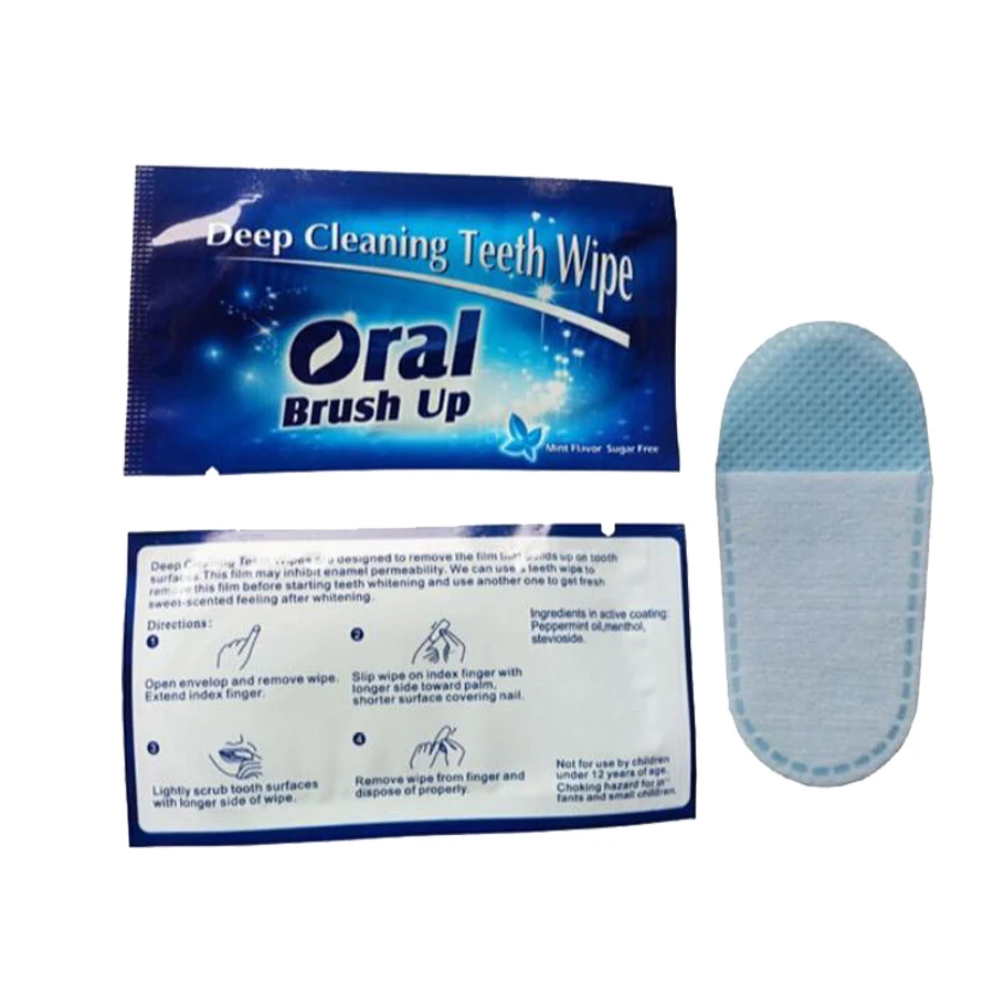 

30pcs/set Wipe Oral Brush Up Finger For Deep Cleaning Wipes Dental Tooth Oral Hygiene Teeth Whitening