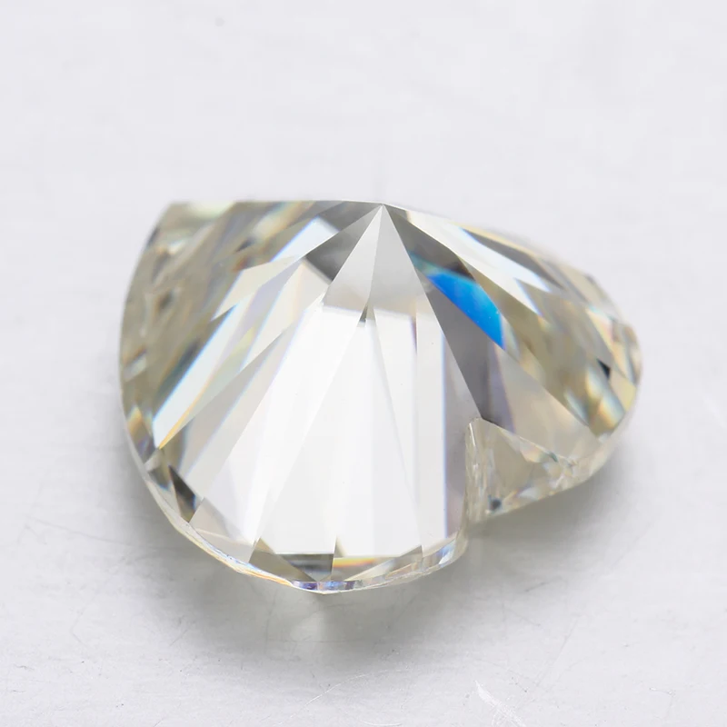 Кольцо с алмазом Moissanites IJ Цвет Муассанит 6*6 мм Сердце Форма бриллиантовой огранки