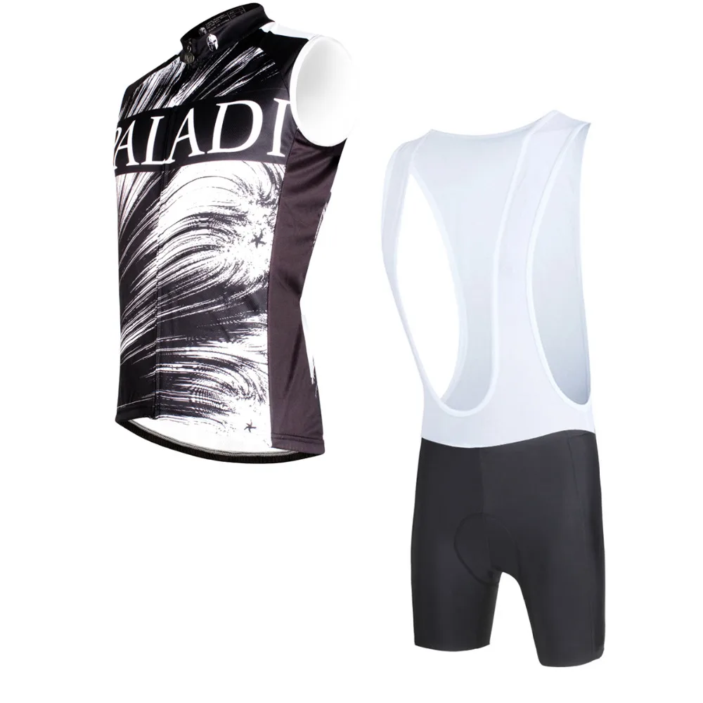 Men's Crewneck Sleeveless Cycling Clothing Black Breathable Bike