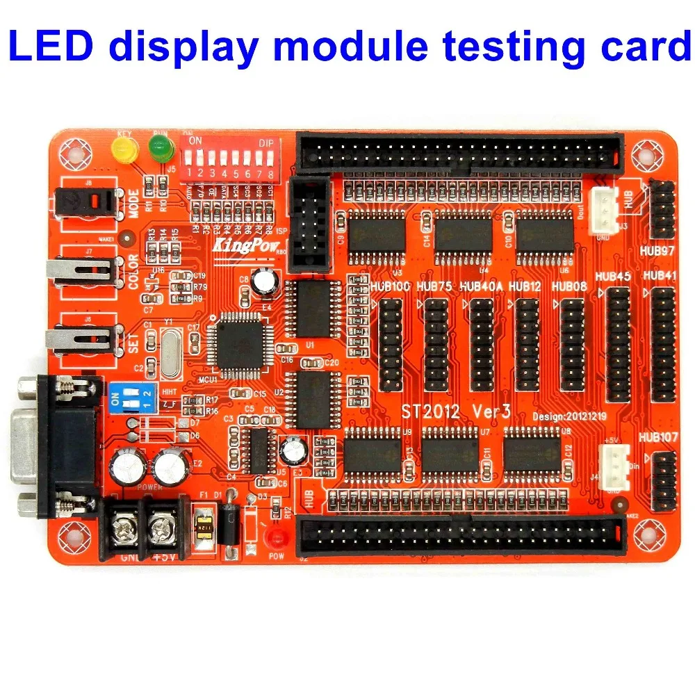 

ST2012 LED screen Display Testing Card Board For Single/Doule Color/RGB full color module testing,aging ,repair