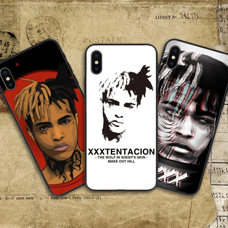 Печать матовый чехол из силикона и ТПУ для Xxxtentacion iphone 5 5S 6 6S Se plus 7 7plus 8 8plus X XS MAX XR