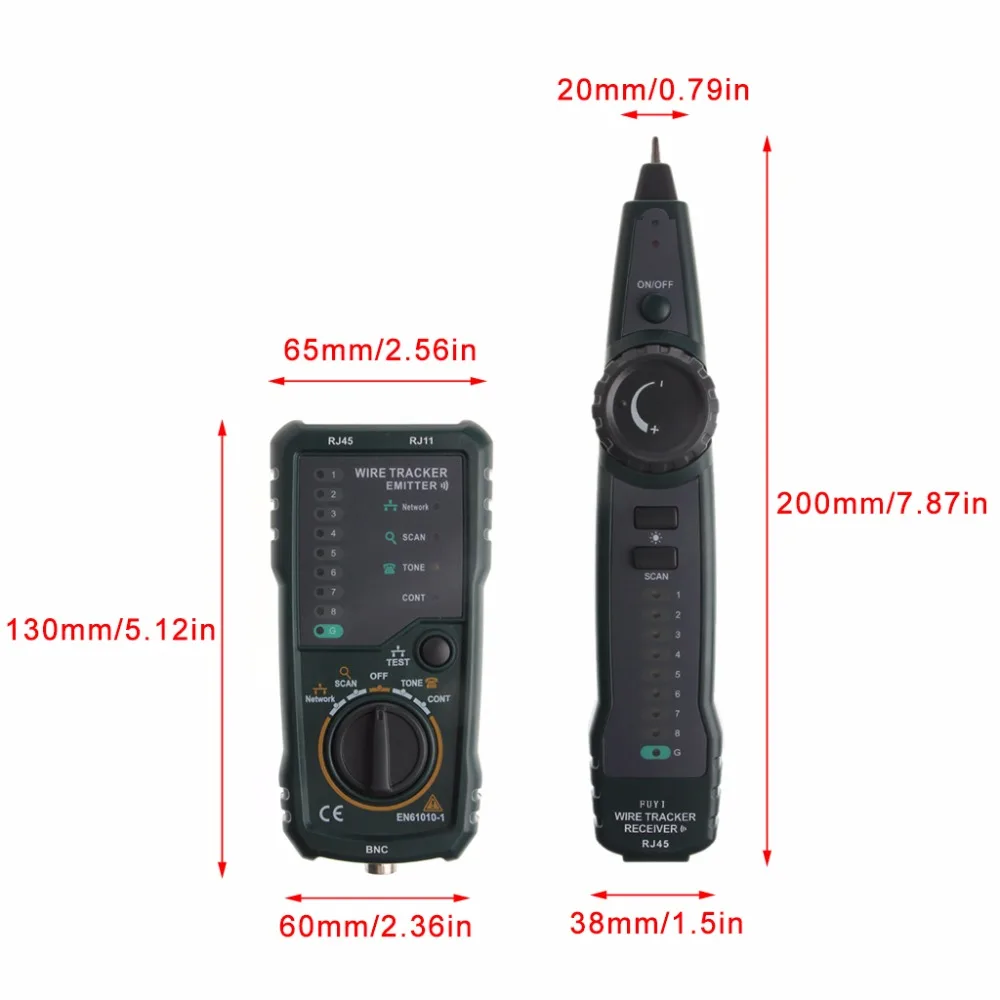 HoldPeak Многофункциональный телефонный провод трекер кабельный тестер Ethernet LAN Сетевой кабель тестер детектор линии Finder-831F