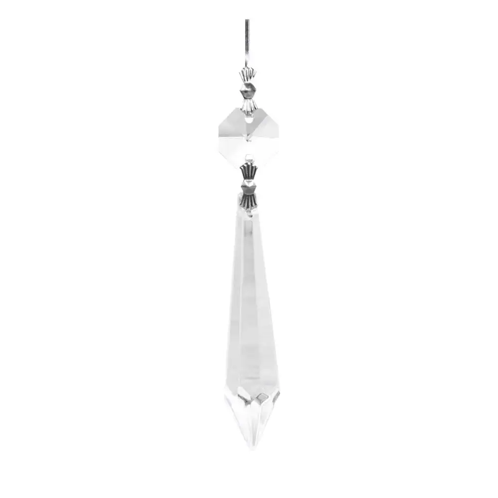 10X for Curtains Partitions Entrance Loose Beads Chandelier Clear Glass Crystal Lamp Prism Hanging Drop Pendant Set 38mm+14mm