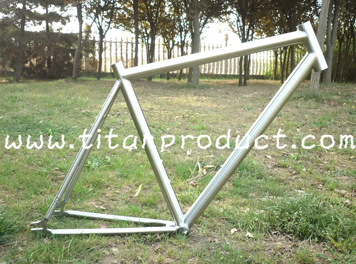 Титановая рама с фиксированной передачей класс 9|frame fixed|fixed gear frametrack bicycle frame |